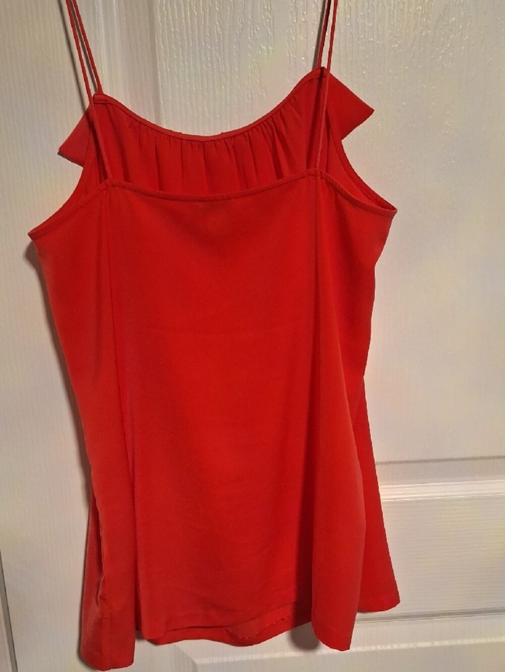J. Crew Red Ruffle-Trim Spaghetti Strap Cami - Picture 5 of 5